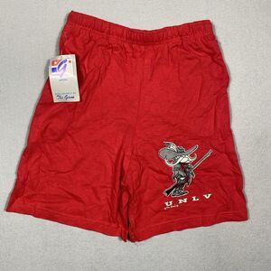 Vintage 90s The Game Red UNLV Running Rebels Basketball Shorts Size L NWT's USA